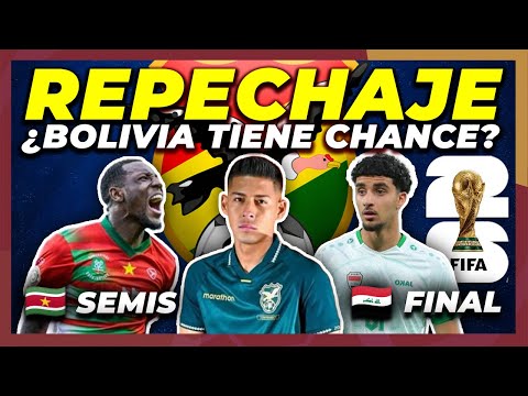 Análisis del REPECHAJE de BOLIVIA 🇧🇴 vs Surinam 🇸🇷 e Irak 🇮🇶 | Mundial 2026 🏆