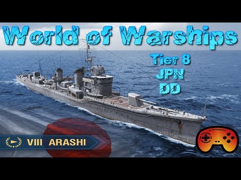 Arashi T8 JPN Zerstörer Preview in World of Warships auf Deutsch/German