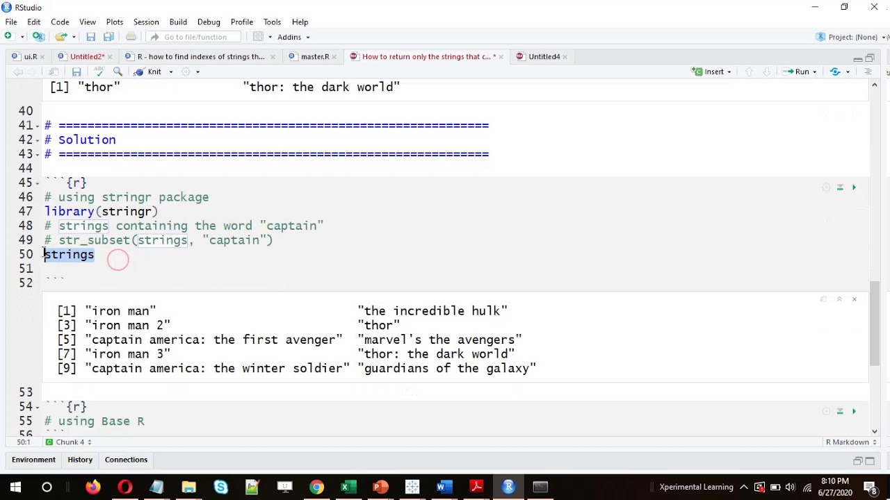 R - How to return/filter (str_subset) only the strings that contain a word using R