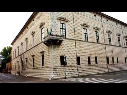 Famous Palazzo dei Diamanti Palace in Ferarra of Italy