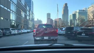 Omaha Nebraska, USA: Driving Downtown Tour - Farnam St., Douglas St., and Dodge St.
