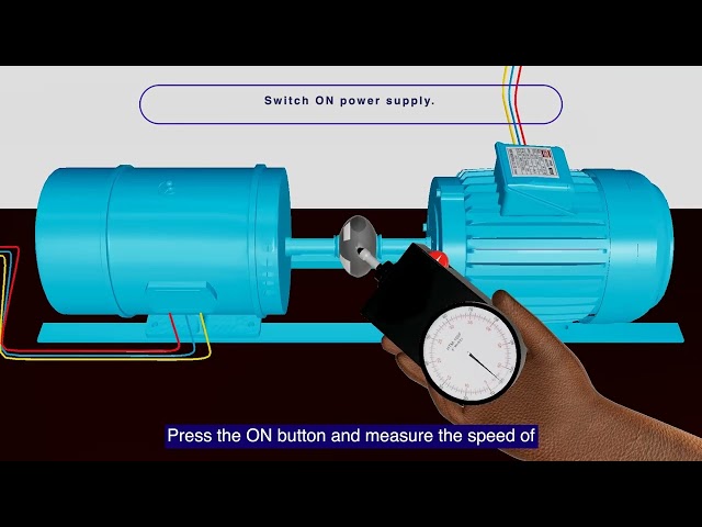 The speed of a DC motor with the use of thyristors or a DC drive