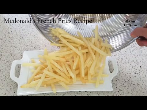 French Fries Recipe  Mcdonald's Fries At Home Recipe,Crispy French Friesچپس سیب زمینی سرخ کرده Video