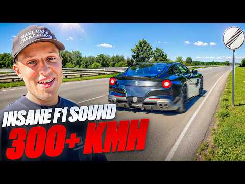 Loudest F12 ever? - STRAIGHT PIPED Ferrari F12 330+ KMH Autobahn Pulls & Fly-Bys