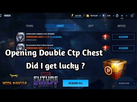 [MFF] Opening Double Ctp Chest Did I get lucky ? | Noobmaster | Marvel Future Fight