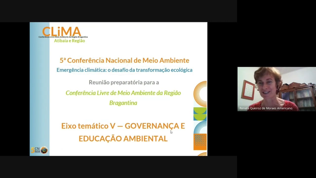 Governança e Educação Ambiental  - Apresentação Conferência Livre de Meio Ambiente Região Bragantina