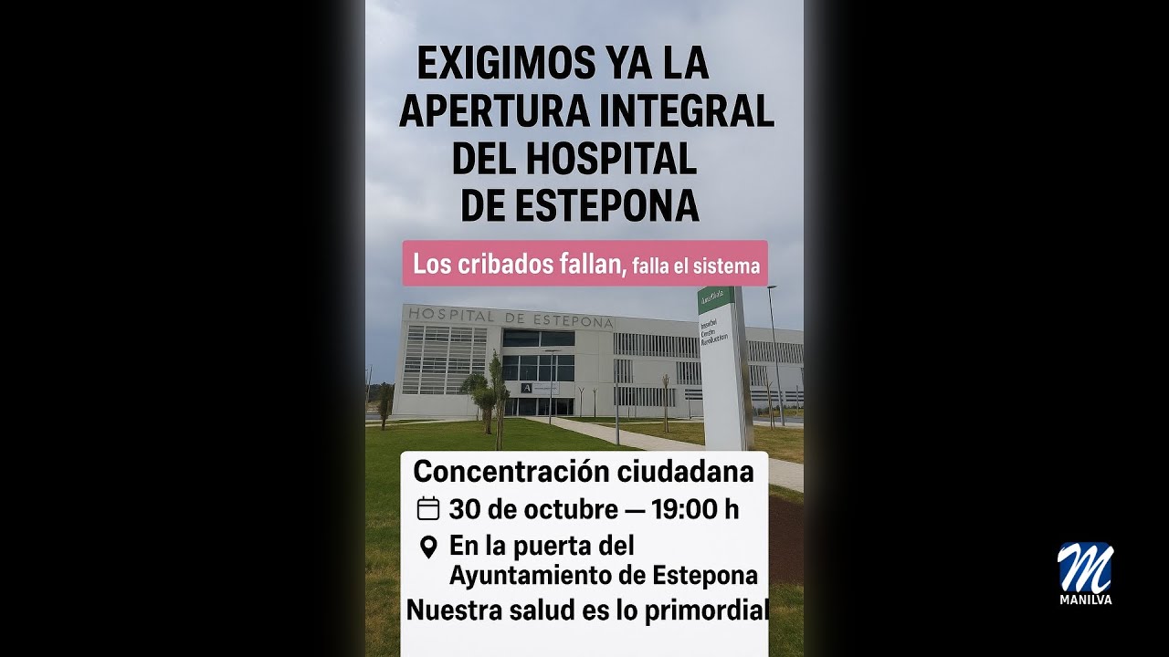 Concentración por la apertura integral del Hospital de Estepona