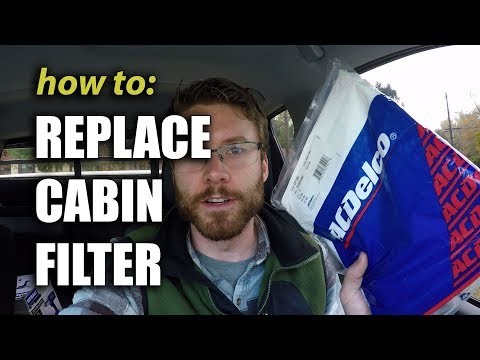Part of a video titled How To Replace Cabin Air Filter Silverado Suburban Tahoe Sierra ...