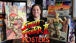 Street Fighter 2 Posters (Guile and Blanka) Vintage Displays - Unboxing