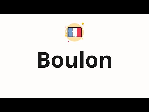 How to pronounce Boulon