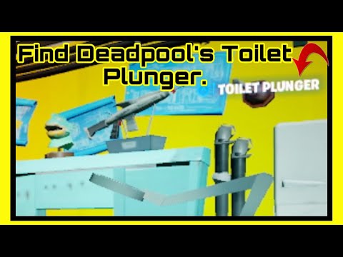 Find Deadpool’s Toilet Plunger.