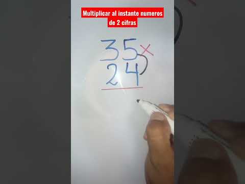 Multiplicar al instante números de dos cifras - Super fácil