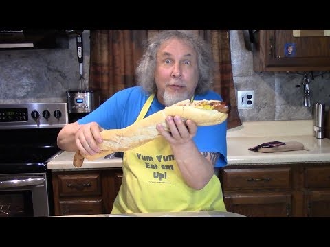 A Giant Sausage Sandwich