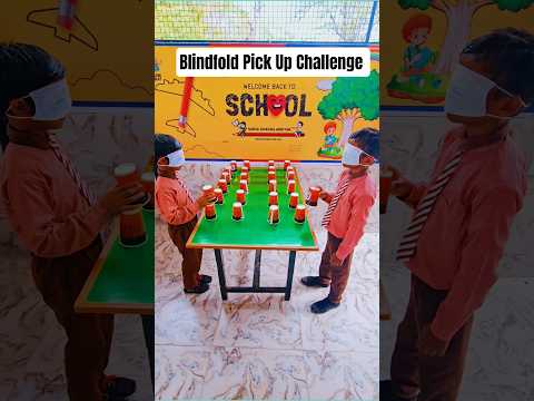 Blindfold Pick Up Challenge Activity 👀#challenge #blindfold