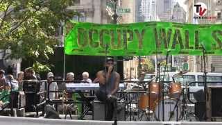 Coolest intro ever by Kool A.D. ( OWS tribute concert Foley Square, New York)