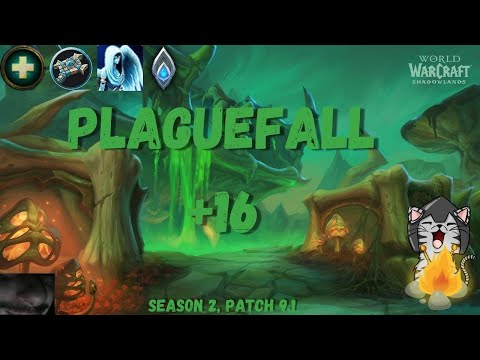 Plaguefall +16 Kyrian Holy Priest PoV [Fortified,Inspiring,Grievous,Tormented] /w commentary