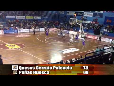 Resumen Quesos Cerrato Palencia - Peñas Huesca, jornada 9 LEB Oro 2013/2014