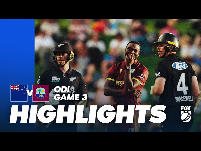 Can the Windies avoid the clean sweep 🧹 I New Zealand v West Indies 3rd ODI Highlights I Fox Cricket