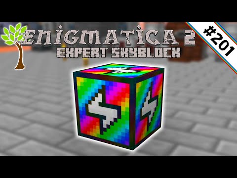 Rainbow Generator autocrafting!🌳 Enigmatica 2 Expert Skyblock #201