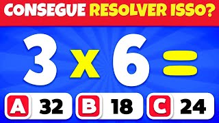 Você consegue PASSAR neste Quiz de Matemática...? ➗✖️🧠 | Fácil, Médio, Difícil, Insano| Quiz Tap