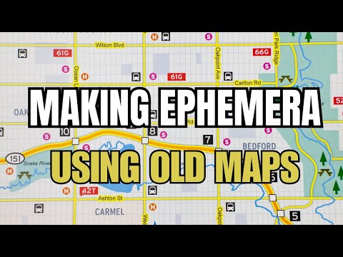 🗺️ Making Ephemera Using Old Maps 🗺️
