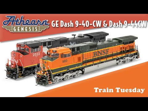 Train Tuesday 12/30/25: Athearn Genesis GE Dash 9-40-CW and Dash 9-44CW Diesel Locomotive