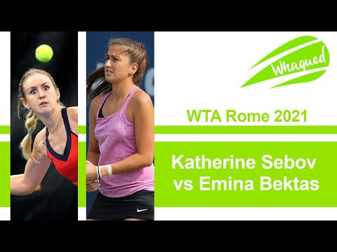 Katherine Sebov vs Emina Bektas - ITF Rome 2021