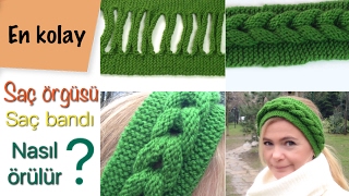 Saç örgüsü örmek zor diyenler çok şaşıracak/ daha kolayı yok / saç örgülü saç bandı/örgü modelleri