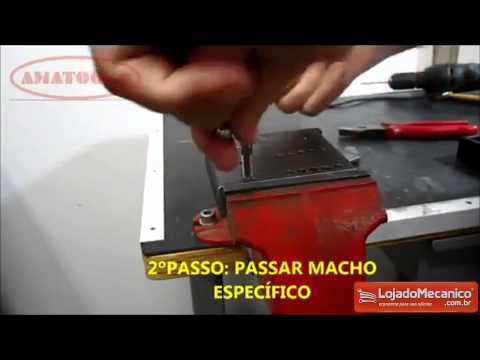 Kit para Reparo de Rosca Postiça M14x2mm - Video