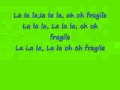 Chrisette Michele- Fragile Lyrics