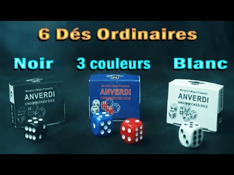 Voir la vidéo 6 Dés Ordinaires 3 couleurs - Tony Anverdi