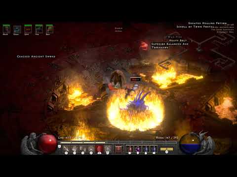 Diablo 2 Resurrected 50 lvl Grizzly vs Diablo HELL(before 2.4 patch)