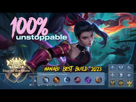 Hanabi best build 2023 | top 1 global item build and emblem set @DODEE-gaming