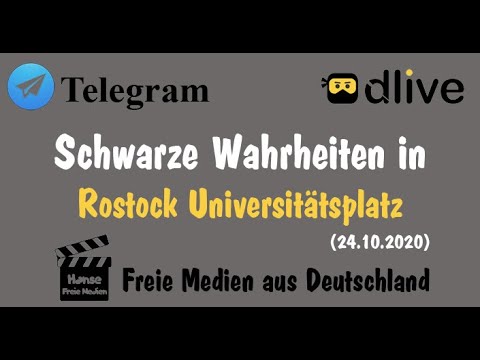 Schwarze Wahrheiten in Rostock Universitätsplatz (24.10.2020)