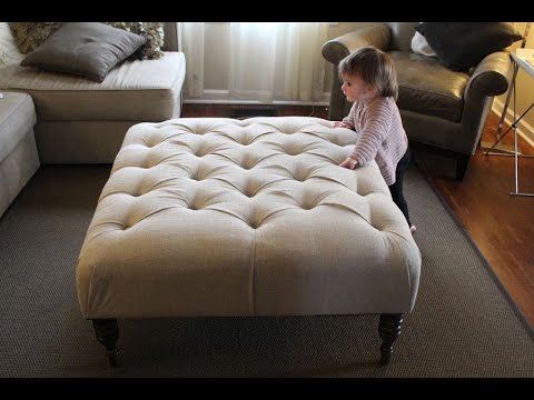 Fabric ottoman coffee table ideas