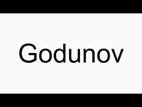 How to pronounce Godunov