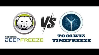 Install and Compare Deep Freeze - Time Freeze.