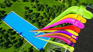 Testing Every Water Slide Type - Planet Coaster 2