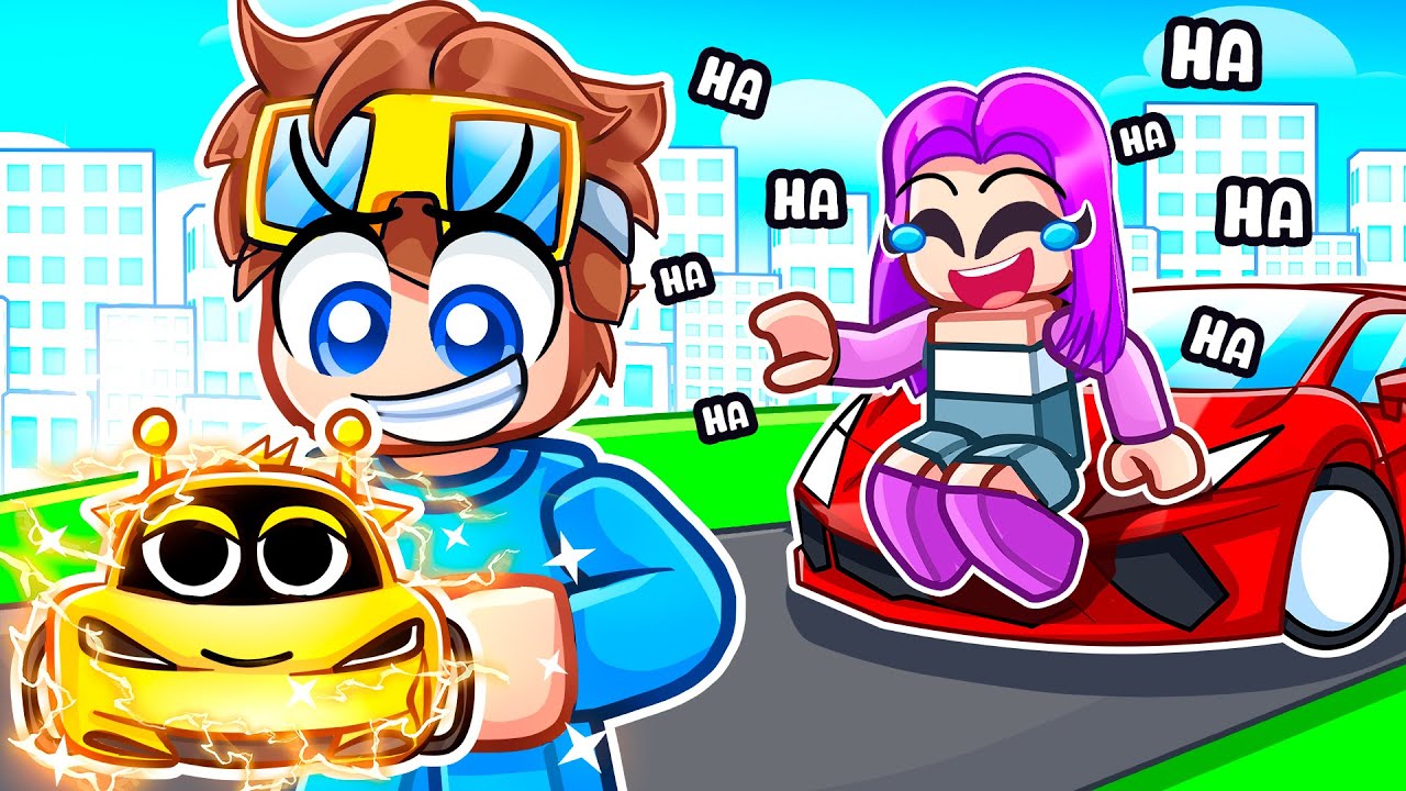 Pretending to be a Noob, Then Using SPRUNKI SUPERCAR! (Driving Empire)