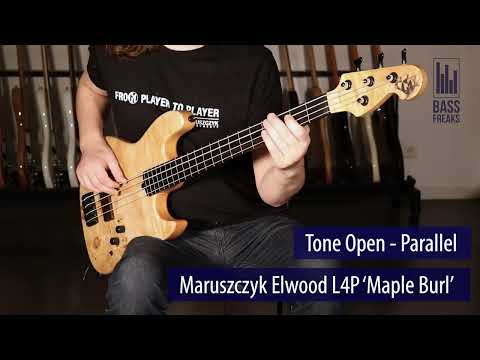 Maruszczyk Elwood L4P 'Maple Burl' Live Demo - BassFreaks.net