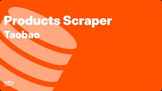 How to scrape the products from taobao