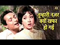 Tumhari Nazar Kyon Khafa Ho Gayi 4K Song Mohd Rafi Lata Mangeshkar Biswajeet And Mala Sinha