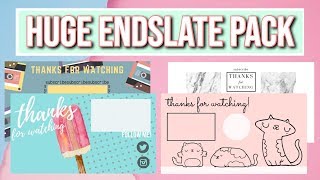 Huge Endslate/Outro Pack (Pastel + Tumblr styles)