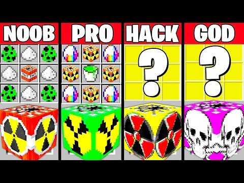 Minecraft Battle: SUPER NUKE TNT CRAFTING CHALLENGE - NOOB vs PRO vs HACKER vs GOD ~ Animation
