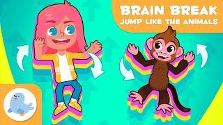 🦘🐸 LET’S JUMP LIKE ANIMALS! 🐰🐵 BRAIN BREAK for Kids