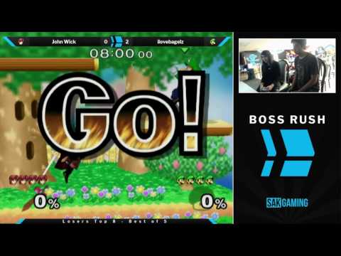 Boss Rush SmashG0D Losers Top 8 - John Wick (Marth) vs ilovebagelz (Luigi)