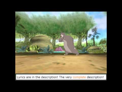 The bare necessities, with lyrics, Jungle Book Groove Party