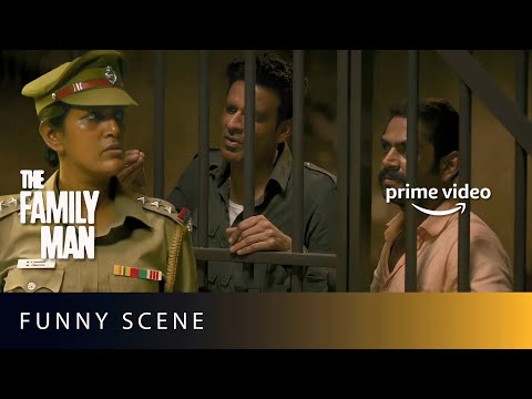 Srikant and JK Arrested | Police Station Funny Scene| The Family Man | Manoj Bajpayee, Sharib Hashmi