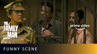 Srikant and JK Arrested | Police Station Funny Scene| The Family Man | Manoj Bajpayee, Sharib Hashmi
