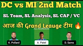 dc vs mi Fantasy team match preview depths analysis